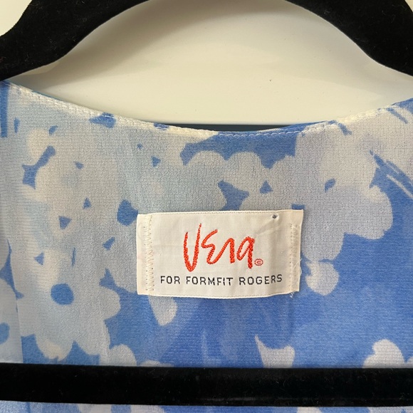 Vintage 70s Vera Maxi Dress - blue floral - Picture 4 of 7